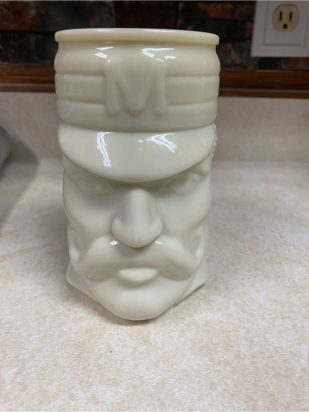 intage 1980’s Avon Glass Baseball Mug - Casey at the Bat - Mudville